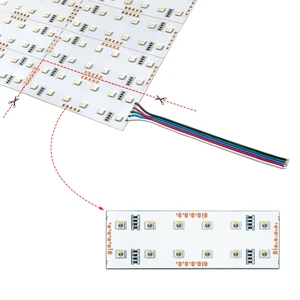 DIY Shapes Marble Bar Backlighting Landscape EPISTAR RGBW Analog PWM Multicolor Changing 288leds Flexible Sheets 24V Panel Light