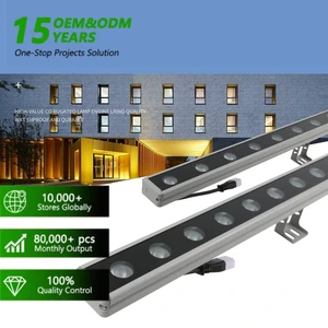 IP65 Waterproof Outdoor Bridge Building Facades Lamp 18W 24W 36W 48W Led Wall Washer Lights