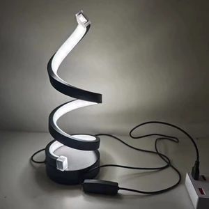 M01 Desk Lamp, Landscape Desk Lamp, Modern Spiral Desk Lamp, Simple and Adjustable LED Desk Lamp, USB-powered Desk Lamp