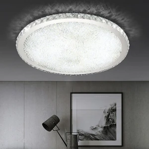 Modern Crystal Ceiling Round Lamp Led Simple Bedroom Room Living Lustre Ultra-thin Ceiling Lights