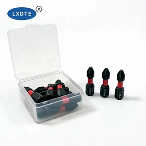 LXD PH2 Magnetic Screwdriver Bits 25mm 12-Piece Set with Black Oxide Finish Steel Handle Industrial Grade for DIY