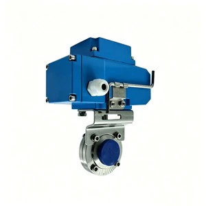 Stainless Steel Electric Butterfly Valve for Sanitary Pipeline Control