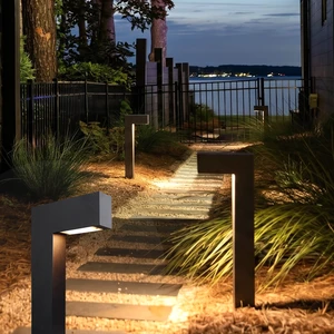 Aluminum Bollard Garden Light Outdoor Short Low Voltage IP65 LED Lawn Light For Yard Villa Path
