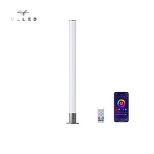 Original Design High Quality 360 Degree Emitting Corner Standing RGB LED Mood Lamp with App Control Dimmable Plastic White