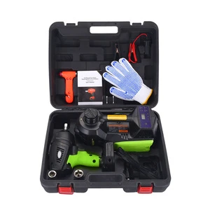 5 In1 DC12V LED Light 5Ton Portable Durable Electric Car Hydraulic Jack and Battery Impact Wrench