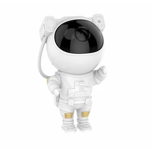 Astronaut Dynamic Starry Sky Projection Lamp Music-Bedroom Ambiance Night Light Ceiling Bedside Decor Low Power ABS Material