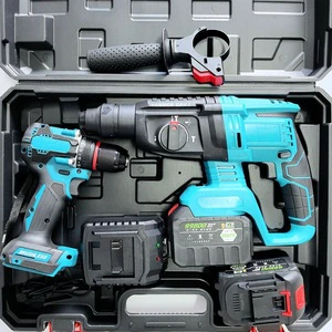 Hot Sale Combo Power Tools 2 Kits Tool Set Electric Drill Impact Driver Lithium Battery Power Tool Set