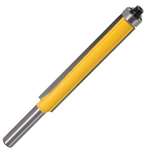 8mm Shank Extended Bearing Trim Tungsten Router Bit Woodworking Milling Cutter For Deburring And Groove Trimming
