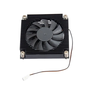 Low Profile Aluminum CPU Cooler With PWM Fan , Compact Heatsink For IPC Server 1U Industrial Motherboard Thermal Management