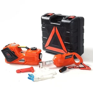 5 Ton 12v Electric Car Jack 5 in 1 with Impact Wrench and Tire Inflator Led Light 5T Car Jack Electric Hydraulic and Tyre Pump