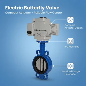 Manufactured Premium Sanitary Food Grade High Temp Stainless Steel 12-point Operation Handle Electric Butterfly Valve