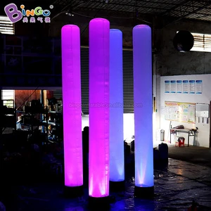 LED Light Inflatable Pillar Tube Lights Advertising Inflatable Lighting Column Balloon For Outdoor Event Stage Party Decoration