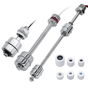 High Temperature Magnetic Level Float Switch Stainless Steel Vertical Mount Liquid Level Sensor 24V DC Control Valves For Water