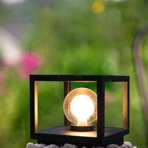 ZOMI Outdoor Pillar Light 3000 K Warm White Aluminum Column Lamp Post IP65 Waterproof Garden Gate Patio Driveway Entrance Lamp