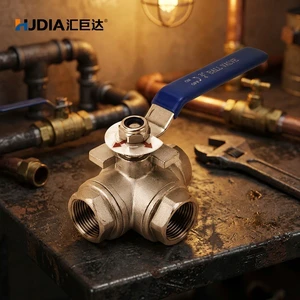 3-way Ball Valve L Type/T Type Stainless Steel 304/316 Internal Thread Made In Wenzhou