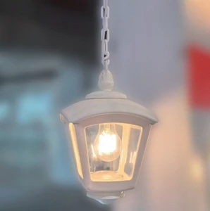 Plastic Garden Outdoor Ceiling Pendant Garden Light Exterior Hanging Lamp