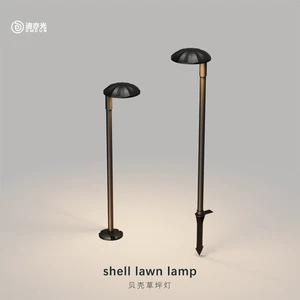 Lawn Lamp Outdoor Waterproof Led Villa Flower Park Landscape Garden Lamp Modern Low Voltage round Ground Plugged Light