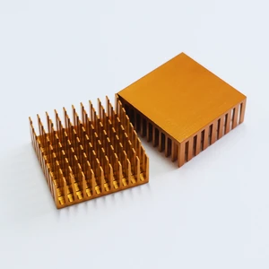 35x35x14mm Black Aluminum Heat Sink Adhesive Motherboard Chip Thermal Conduction Cooling Radiator Thermal Dissipation