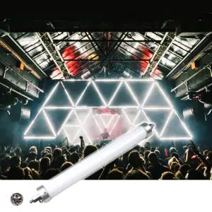 LED Color Changing Fireworks Light DMX512Control Pixel Tube RGB Holiday Light Decoration Atmosphere Tube Light