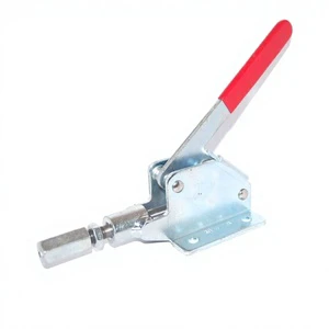 650Lbs Heavy Duty Push Pull Toggle Clamp Quick Acting Straight Line Clamp With Adjustable Plunger