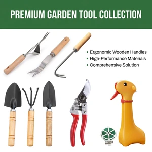 Customizable Gardening Tool Set New Hand Shovel & Hand Rake 2 PCS Garden Planting Tool Kit OEM Logo Accepted