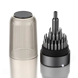 31-in-1 Precision Multi-functional Stainless Steel Magnetic Screwdriver Set DIY OEM Plastic Handle Tool Kit