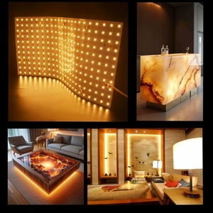 Flexible LED Light Sheet DC24V 490MM 240MM Big Size Light Box Signage and Ultra Thin Backlit Panels for Advertising Displays