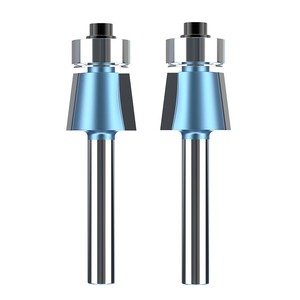 HUHAO Bevel Trim Router Bit Classical Plunge Bits Woodworking Trimming Cutters H2301001
