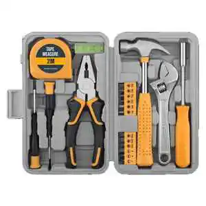Manufacturer Household Tool Sets High-Carbon Steel Adjustable Wrenches Screwdrivers Toolbox Included 18-20 Piece DIY Repair Tool