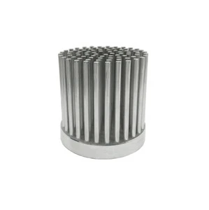 Aluminum Small Cold Forged Amplifier Heat Sink ODM 110mm Round Heat Sink for LED Bulbs