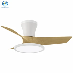 C290 Modern Ceiling Fan Light 3 ABS Blades Ceiling Fan Light and Remote Control Bedroom 30inch White LED Fan Light for Bedroom