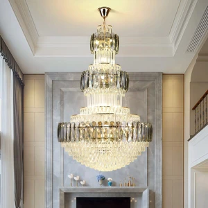 JYLIGHTING New SAA UL CE Amber Round ceiling lamp modern led crystal chandelier ceiling light for Master Bedroom Home Decor