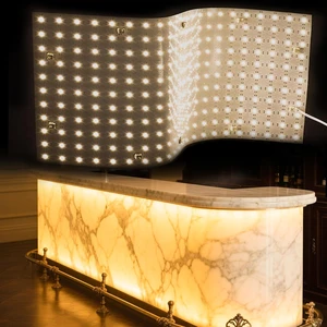 CE UL IP65 Flexible Led Sheet 2835 320leds Smart Led Panel Light 11w Single Color Panel Led Ceiling Light for Marble Backlight