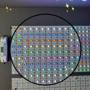LED Sign Programmable Flexible Panel 24V RGB IC Individually Addressable Sheet Light for Backlighting and LED Advertising Sign
