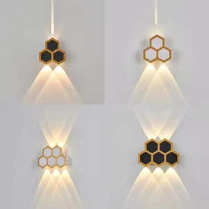 Outdoor Wall Lamp Honeycomb Waterproof Villa Garden Courtyard Light Exterior Wall Lamp Balcony Surrounding Wall Lamp
