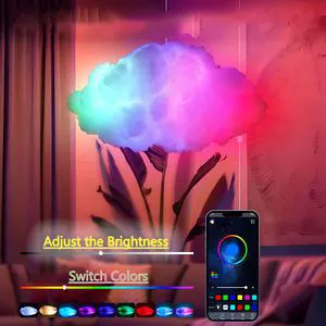 Cloud Lamp RGB DIY Magic Ray LED Room Decoration Music Rhythm APP Control Color Atmosphere Night Lights