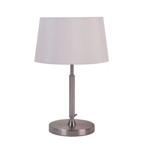 Metal Cute Desk Lamp With Brushed Nickel Stand Night Lamp for Bedroom Soft Light for Hotel Small Table Lamp at Nighstand