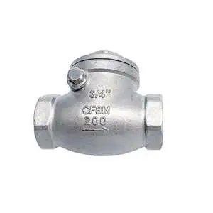 Factory Direct Check Valve Horizontal Stainless Steel Swing Check Valve Female Rotary 2way 3way Check Valve
