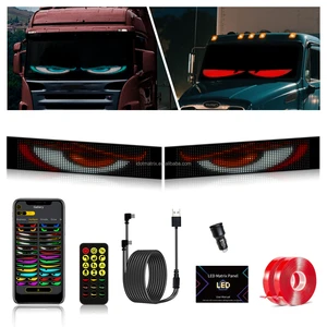 Demon Eye 5V USB Cable RGB DIY Text Animation Outdoor Video Advertising Free Design APP Control Flexible Car Panel Lights