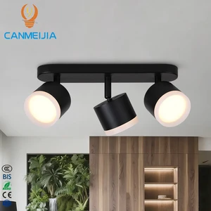GX53 Iron Swing Arm Adjustable Commercial Surface Mounted Corridor Gallery Shop Led Spotlight/Lampshade/Ceiling Spot Lights