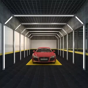 Super Luminous LED Tunnel Car Light IP20 White Lighting Fixture for Polishing Booth Garage Workshop Industrial Warehouse