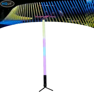 IP65 40W Battery LED RGBW Light Tube with DMX Stage Stand IR Remote Lights 360 Pixel Tube Outdoor Light