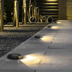 LED IP65 Waterproof Aluminum Landscape Outdoor Trail Light Turtle Back Step Embedded Aisle Light Residential Buried Underground
