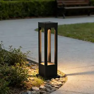 Luxury Aluminum Garden Lamp Landscape Pathway Modern LED Bollard Post Light AC Outdoor Waterproof IP66 Lawn Light Wholesale