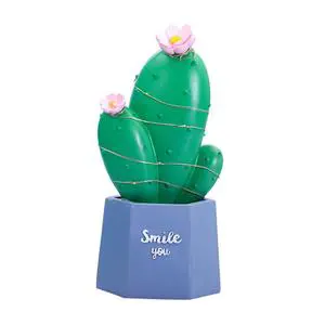 Cactus LED Table Lamp Dream Star Lamp Small Night Light Bedroom Decoration Children's Gift