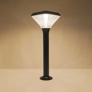 WERISE Solar LED Garden Lights IP65 Outdoor MPPT Charge Aluminum Alloy Sensor Solar LED Garden Lamp for House Villa