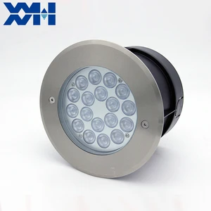 Anti-corrosion Stainless Steel Underground Inground Uplight IP68 RGB Buried Lamp For Saltwater Environment Landscape Lighting