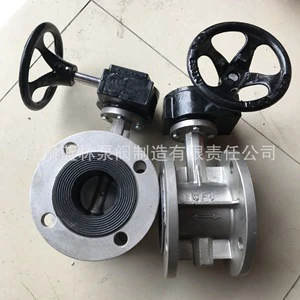 D341X-16P D341F-16P Stainless Steel Flange Butterfly Valve with PTFE Ball Structure Corrosion-Resistant Features