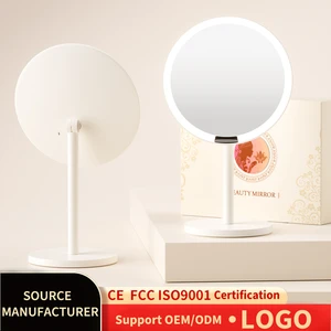2026 New Round Compact Vanity LED Lighting Touch Controlled Adjustable Bathroom Vanity Table Lamp