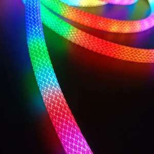 Beautifully Designed Ip67 Waterproof Landscape Bridge Decoration Lighting Colorful Flex Dc 5v 3m Rgb Smart Led Neon Light